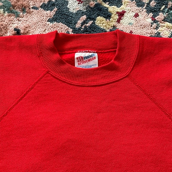 vintage hanes activewear raglan sweater - Picture 1 of 5